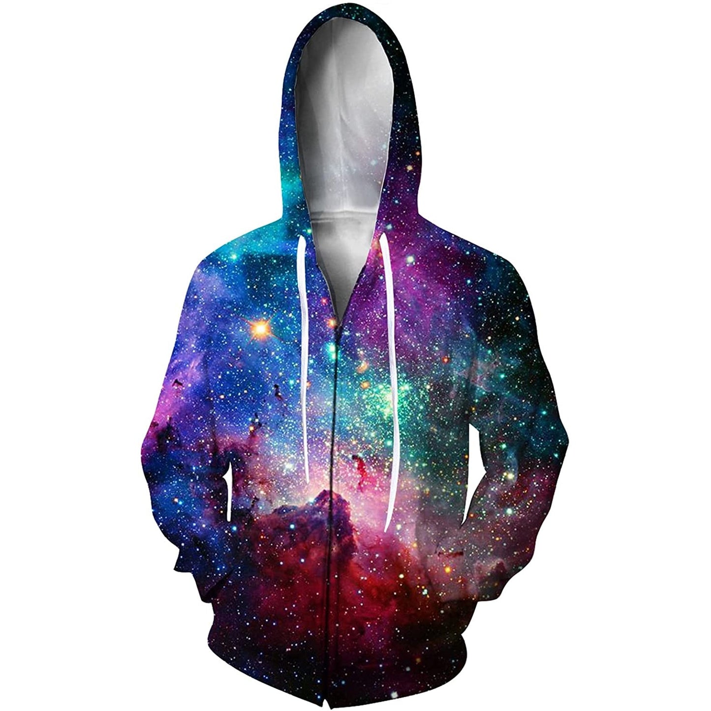 Nebula Star Hoodie met rits