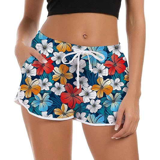 Bloemen Grappige Board Shorts voor Vrouwen