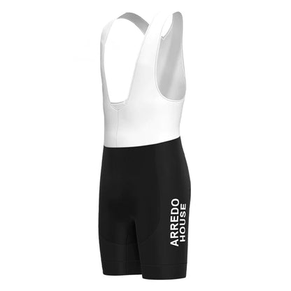 Arredo House Schwarze Vintage-Radsport-Trägershorts 