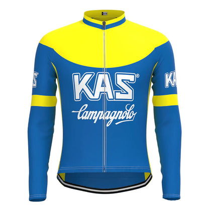 Kas Blue Vintage Lange Mouw Fietsshirt Top