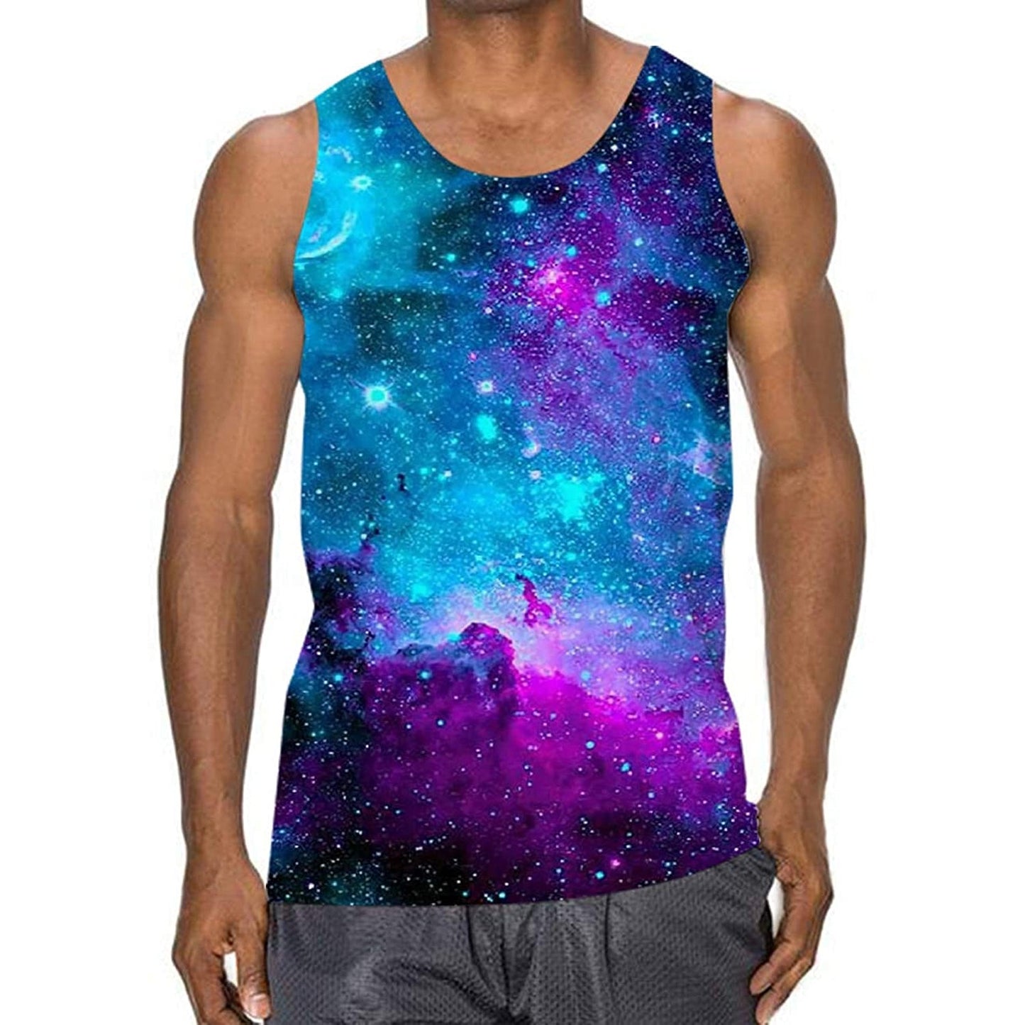 Lustiges Tank Top mit Galaxie-Motiv