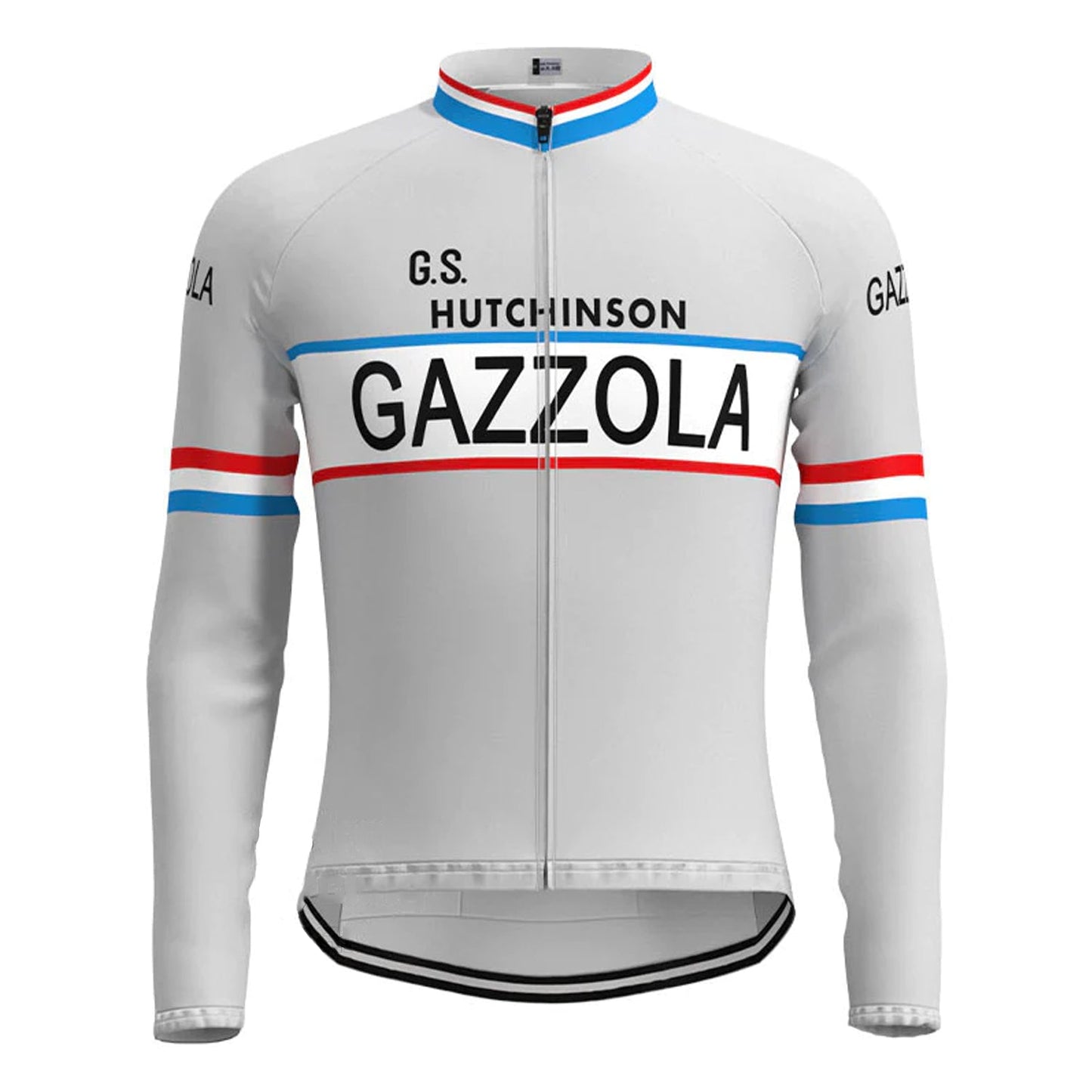 Gazzola Grijs Vintage Lange Mouw Fietsshirt Top