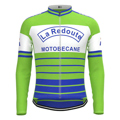 La Redoute – Grünes, langärmliges Vintage-Radsport-Trikot