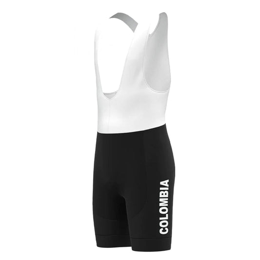 Colombia Schwarze Vintage Radsport-Trägerhose