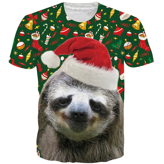 Weihnachtsfaultier-T-Shirt