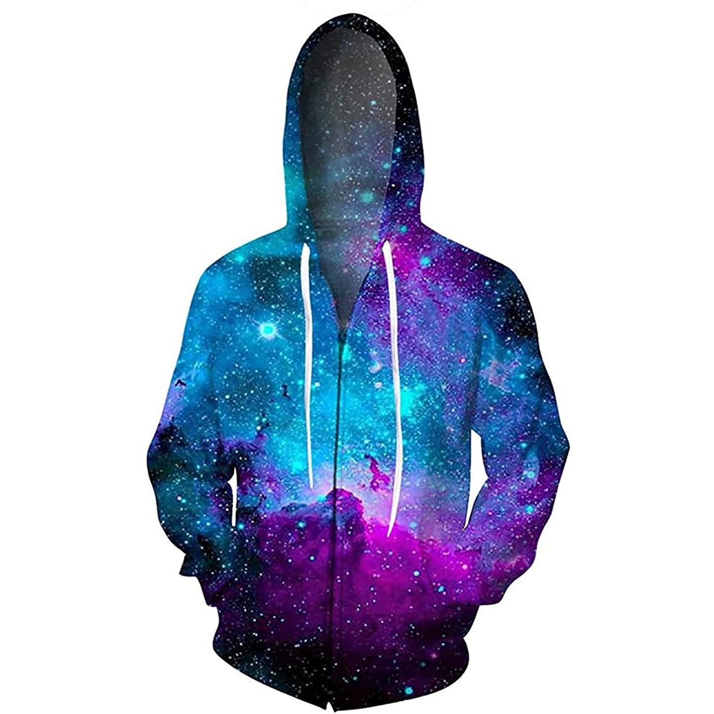 Kapuzenjacke mit Aufschrift „Nebula Sky“