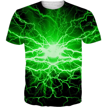 Groene bliksem grappig T-shirt