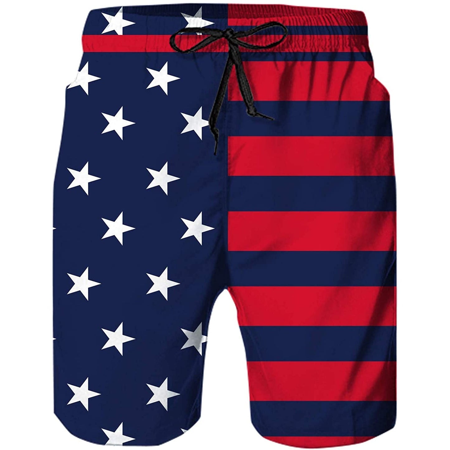 Lustige Badehose mit amerikanischer Flagge