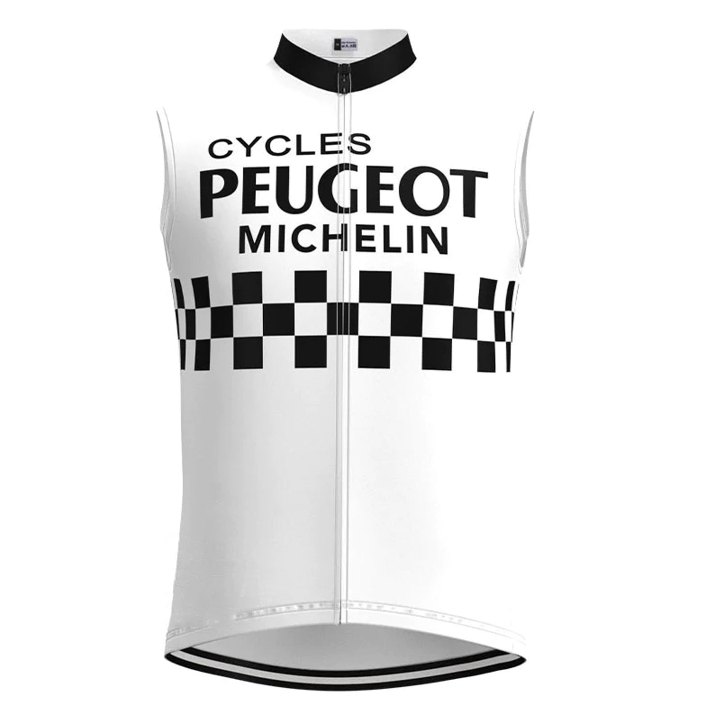 Peugeot White Retro MTB Cycling Vest