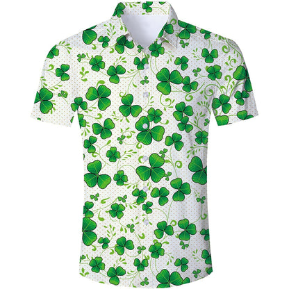 St. Patrick's Day Klaver Grappig Hawaiiaans Shirt