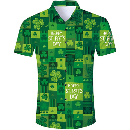 Groen St. Patrick's Day Grappig Hawaiiaans Shirt