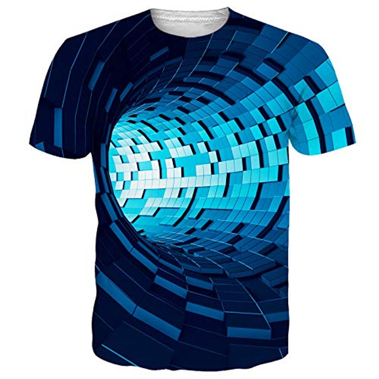 Deep Blue Time Tunnel Lustiges T-Shirt