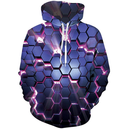 Deep Blue Crack Funny Hoodie