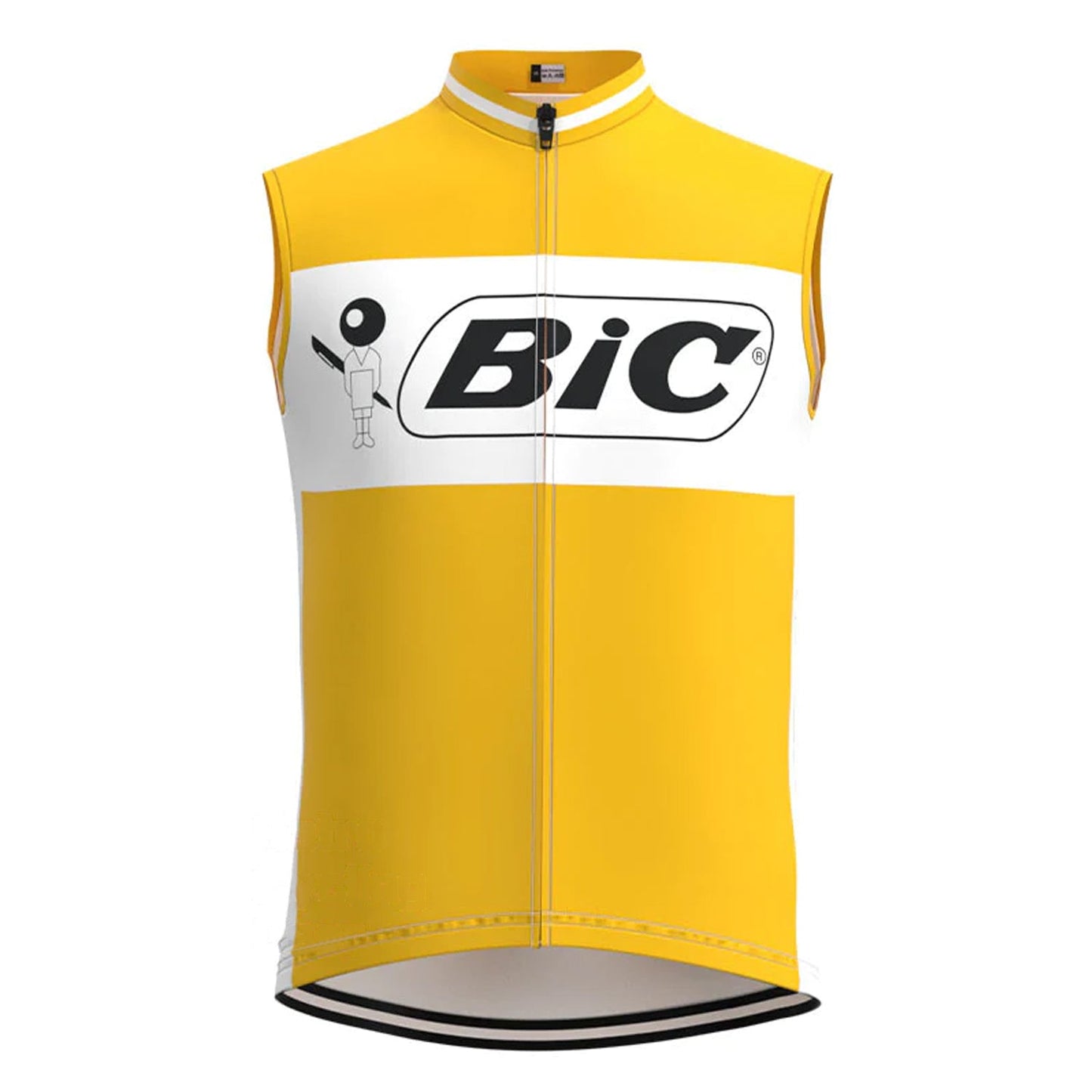 BIC Gelbe Retro-MTB-Fahrradweste