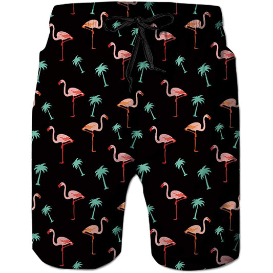 Palmboom Flamingo's Grappige Zwembroek