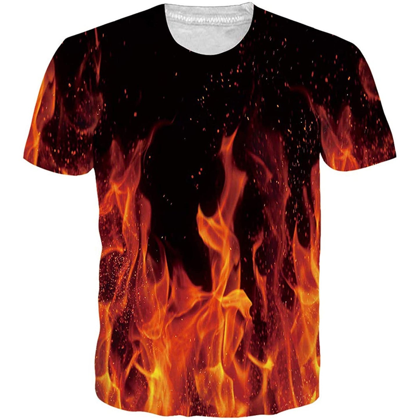 Lustiges T-Shirt mit Flammenmotiv