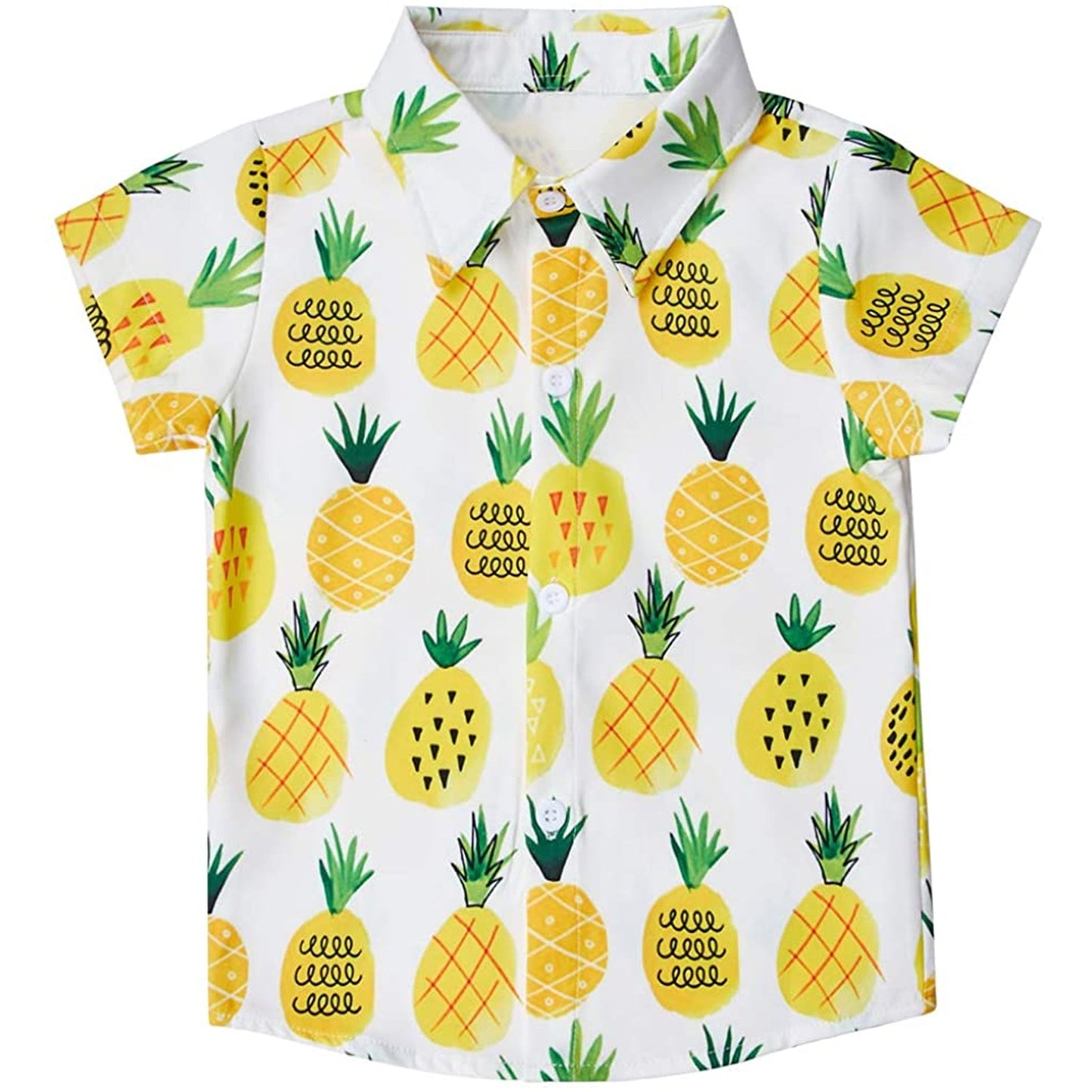 Gelbe Ananas lustige Kleinkind Hawaiian Shirt