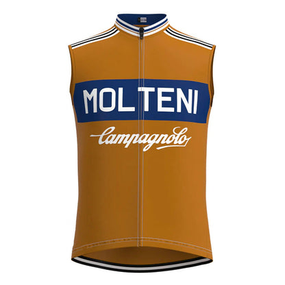 Molteni Blauw Bruin Retro MTB Fietsvest