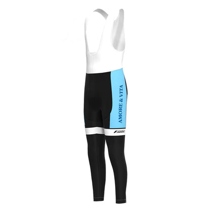 Amore &amp; Vita Blaue Retro-MTB-Fahrradhose