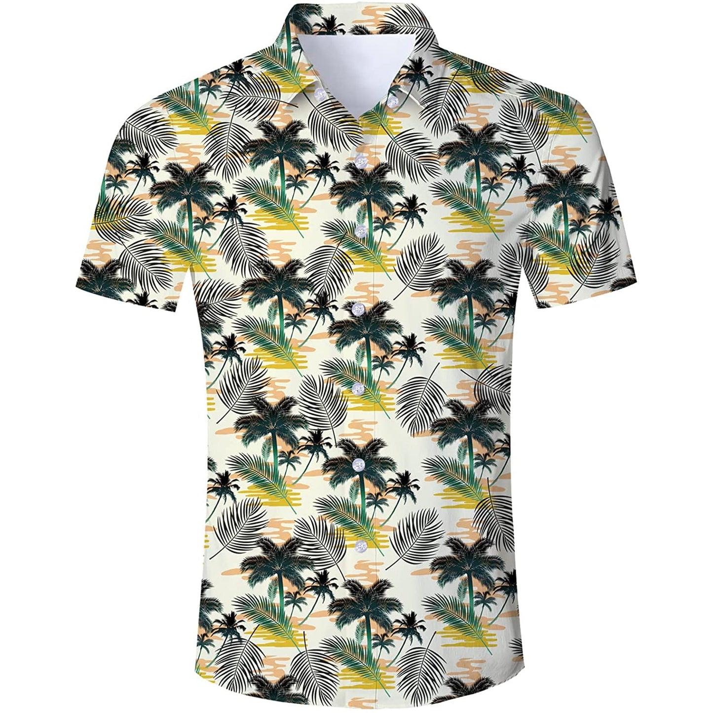 Hawaii Palm Leaf Grappig Hawaiiaans Shirt