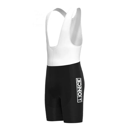 ONCE Schwarze Vintage-Radsport-Trägershorts 