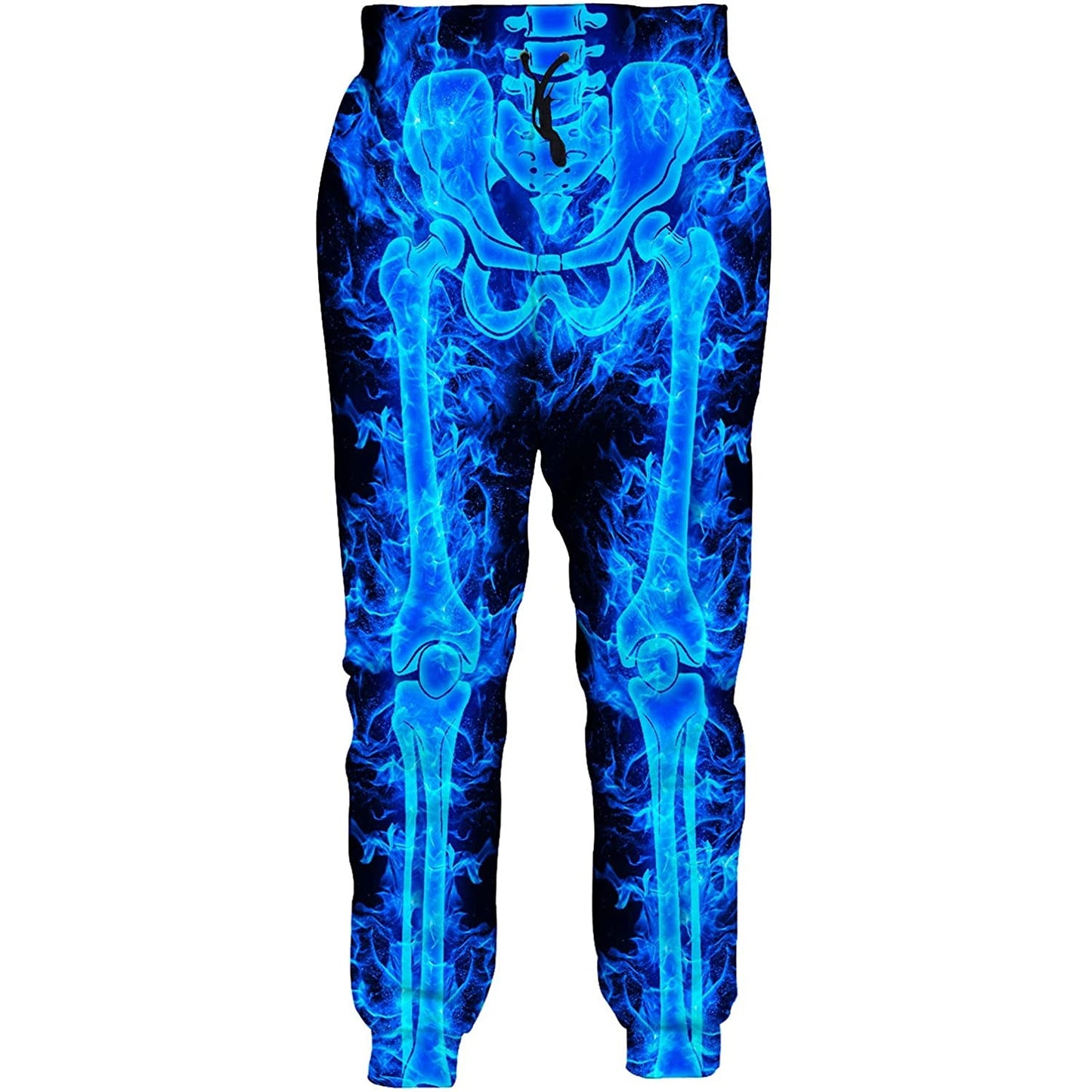 Ice Fire Skeleton Funny Joggers