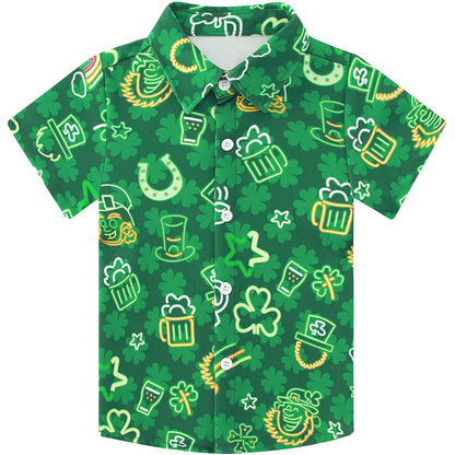 Grappig Hawaiiaans shirt voor peuters met St. Patrick's Day-thema