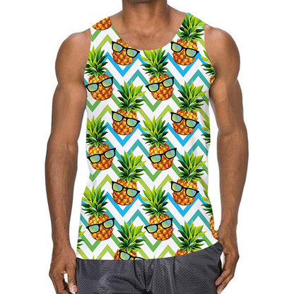 Sonnenbrille Ananas Lustiges Tank Top