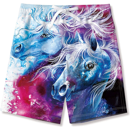 Badehose für Jungen mit lustigem Pferd