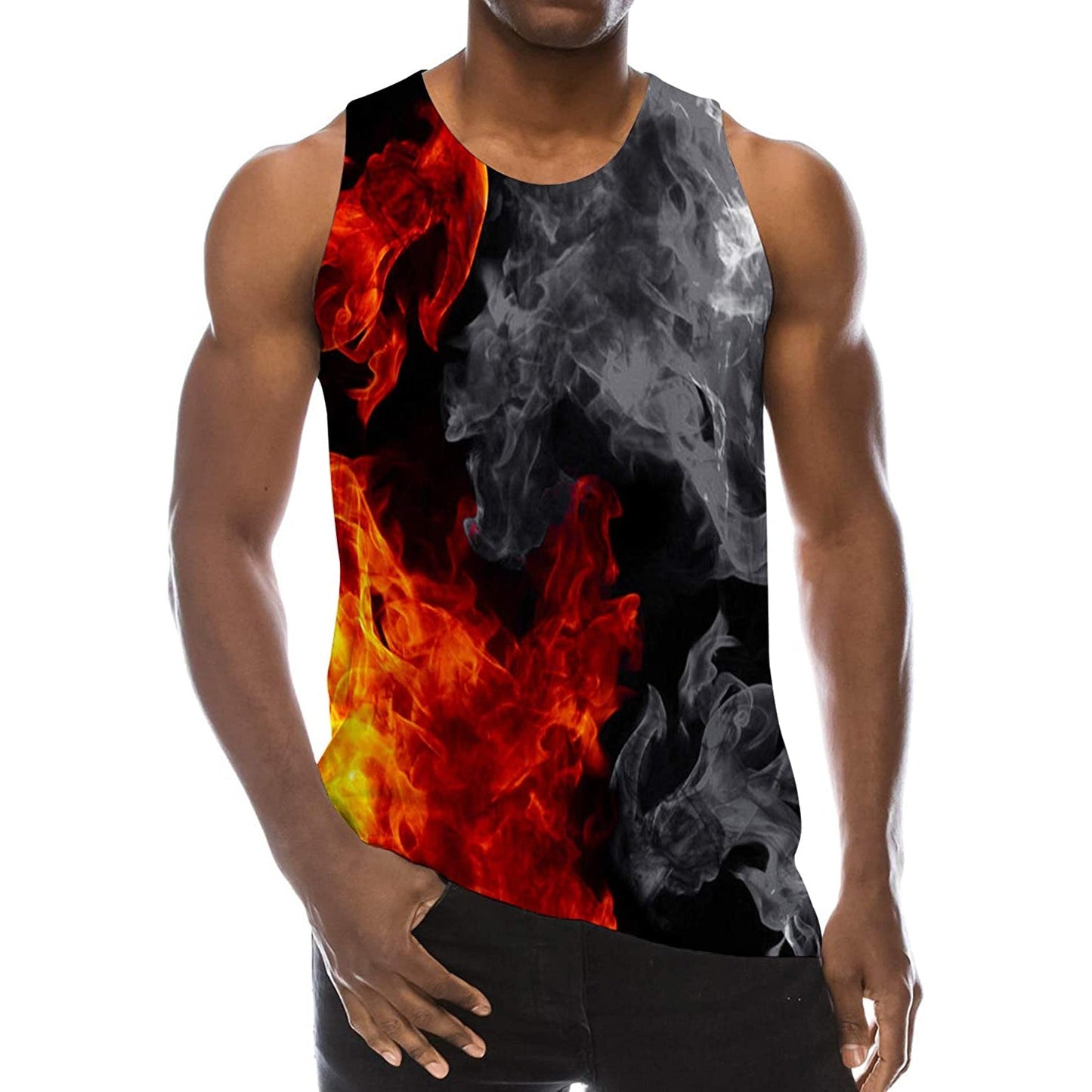 Ying Yang rook grappige tanktop