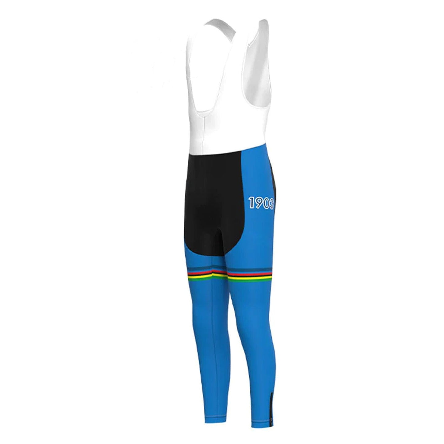 Frankrijk Blauwe Retro MTB Fietsbroek