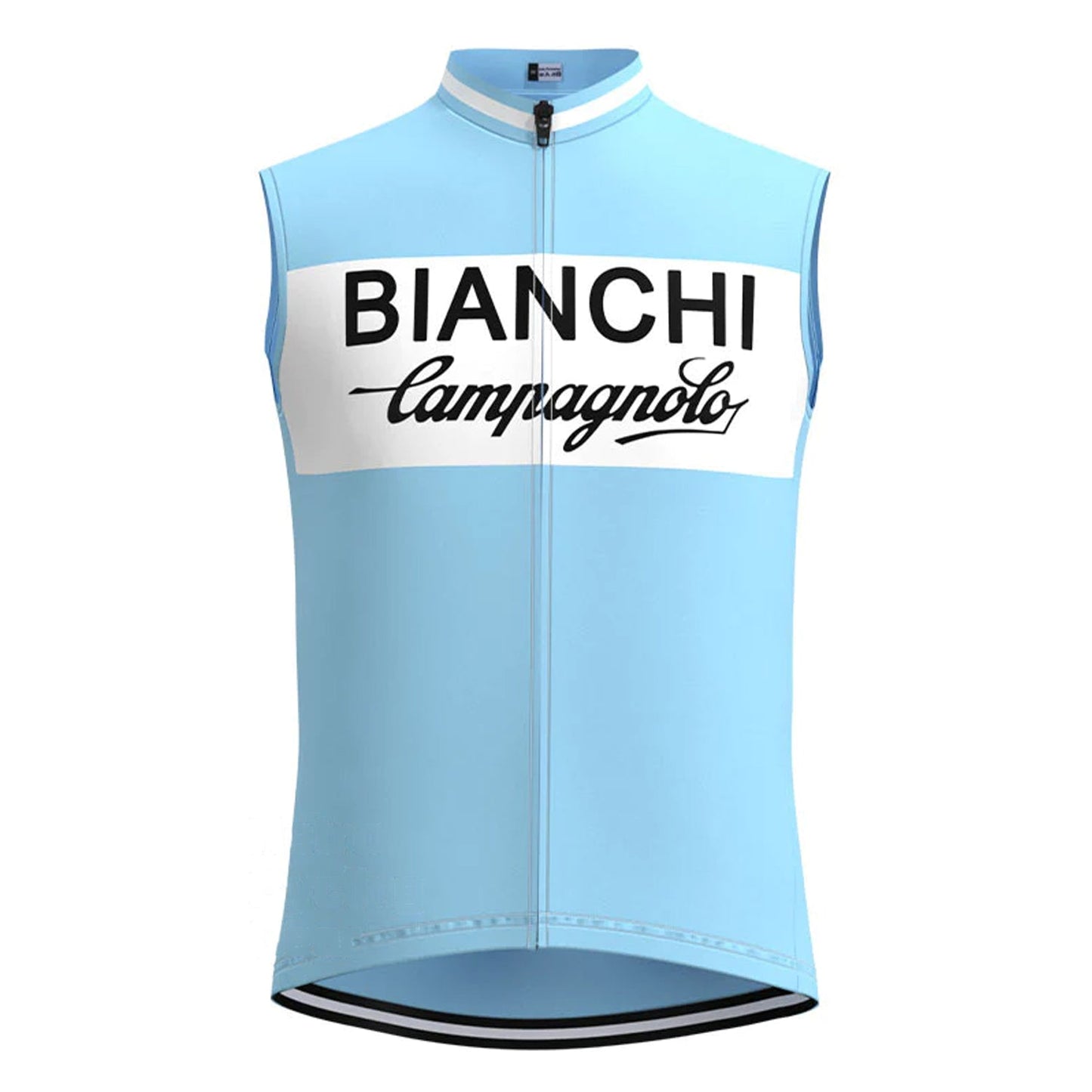 Bianchi Blaue Retro MTB Fahrradweste