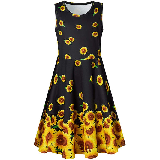 Sonnenblume Lustiges Mädchenkleid