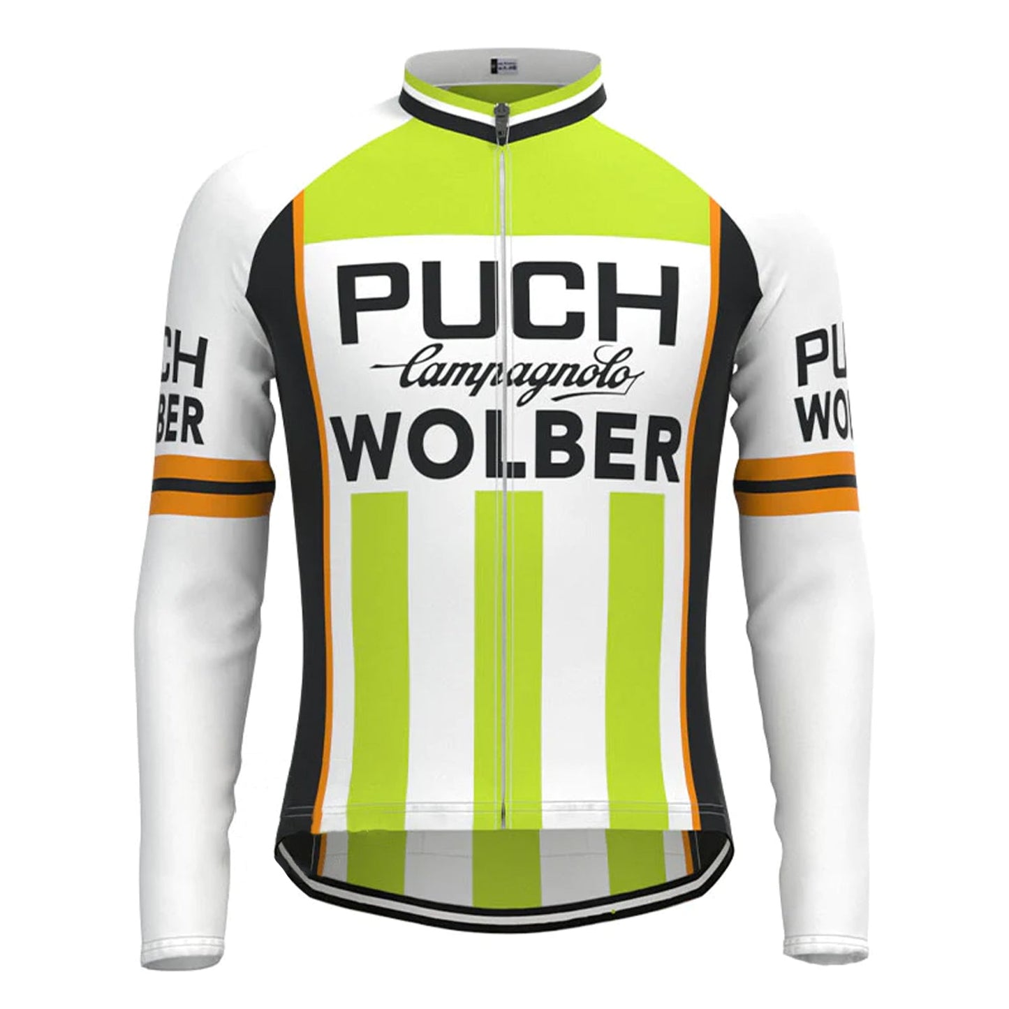 Puch Wolber, Grünes Vintage-Langarm-Radtrikot