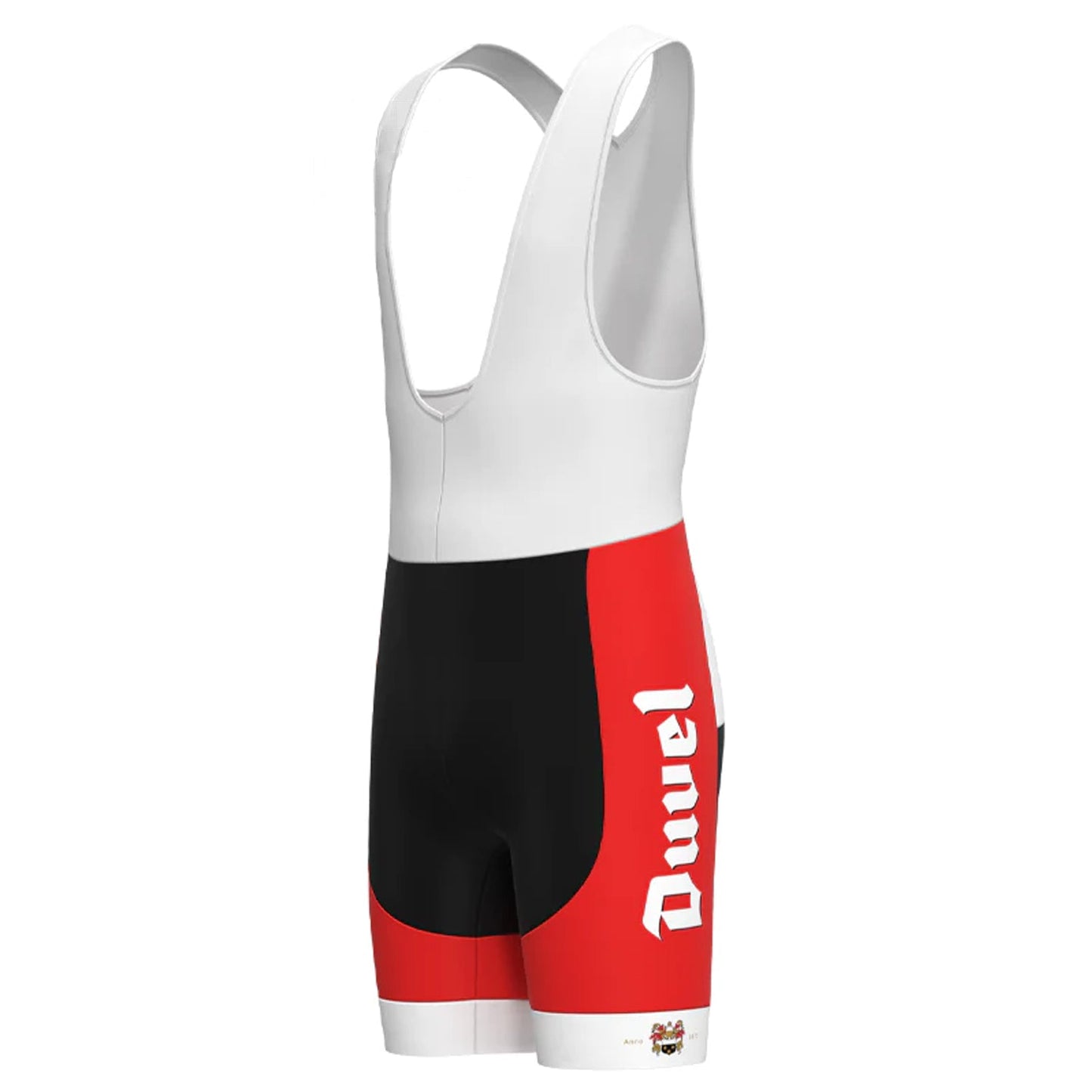 Beer Duvel – Rote Vintage-Radsport-Trägershorts