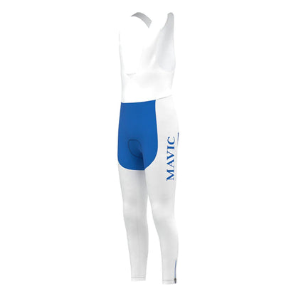 Boston Mavic Wit Blauwe Retro MTB Fietsbroek