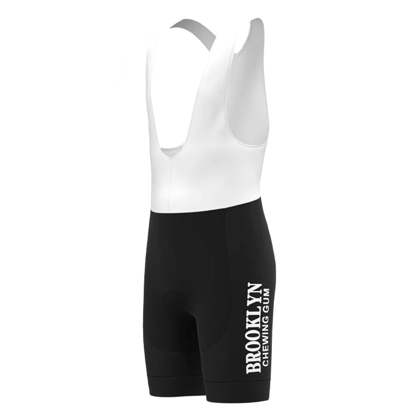 Brooklyn Chewing Gum Schwarze Vintage-Radsport-Trägershorts