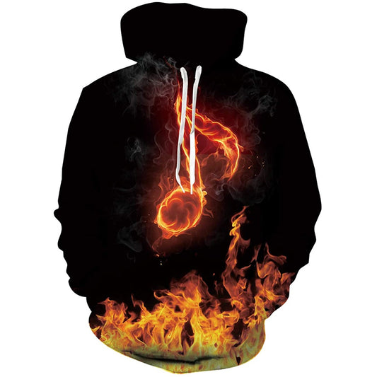 Musik Feuer Lustiger Kapuzenpullover