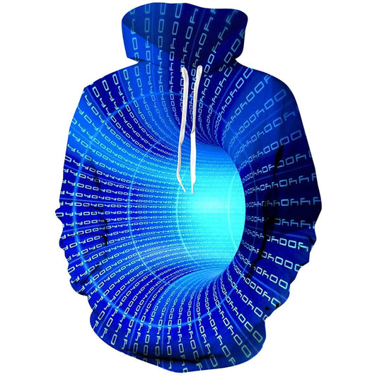 Lustiger Kapuzenpullover „Blue Eddy“