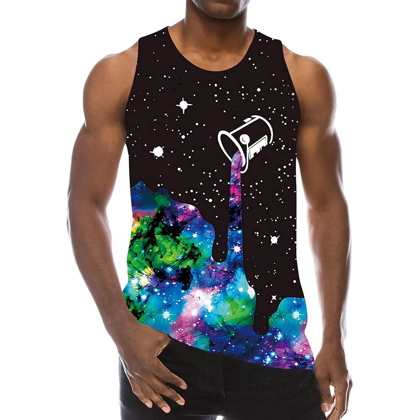 Galaxy Verfspetters Grappig Tanktopje