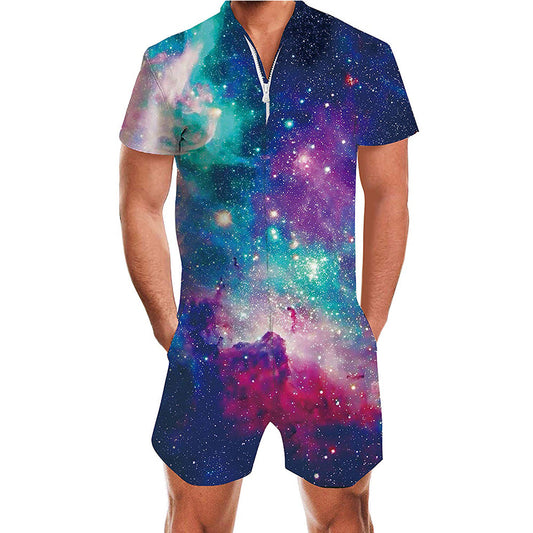 Galaxy Nebula Heren Romper