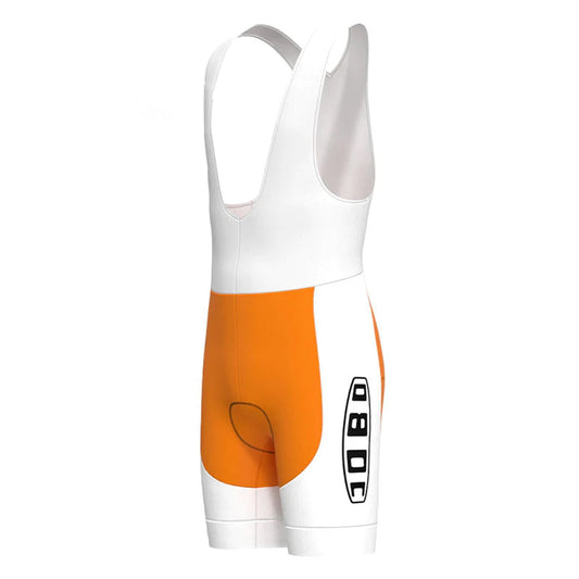 JOBO Orange Vintage Radlerhose mit Trägern 