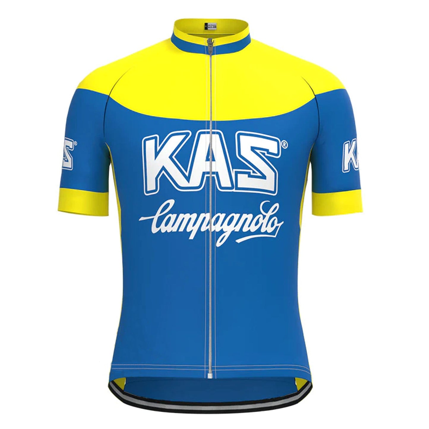 Kas Blue Vintage Korte Mouw Fietsshirt Top