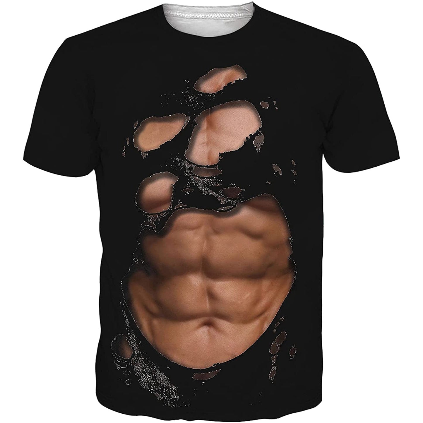 Burnt Clothes Muscle Funny T Shirt