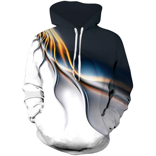 Lustiger Kapuzenpullover mit Blizzard-Aurora-Motiv