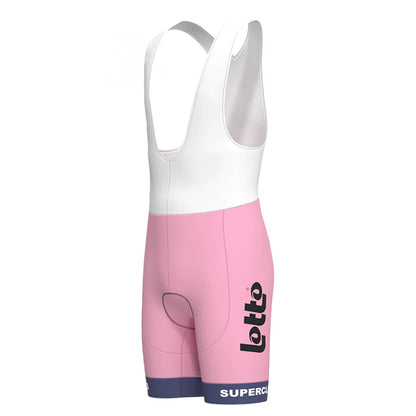 Lotto – Rosa Vintage-Radsport-Trägershorts 