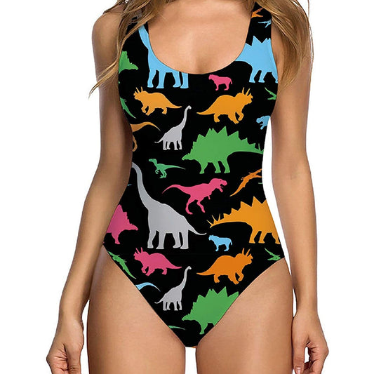 Dinosaur Funny One Piece Bathing Suit