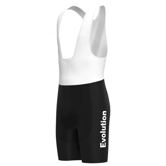 Evolution Schwarze Vintage-Radsport-Trägershorts