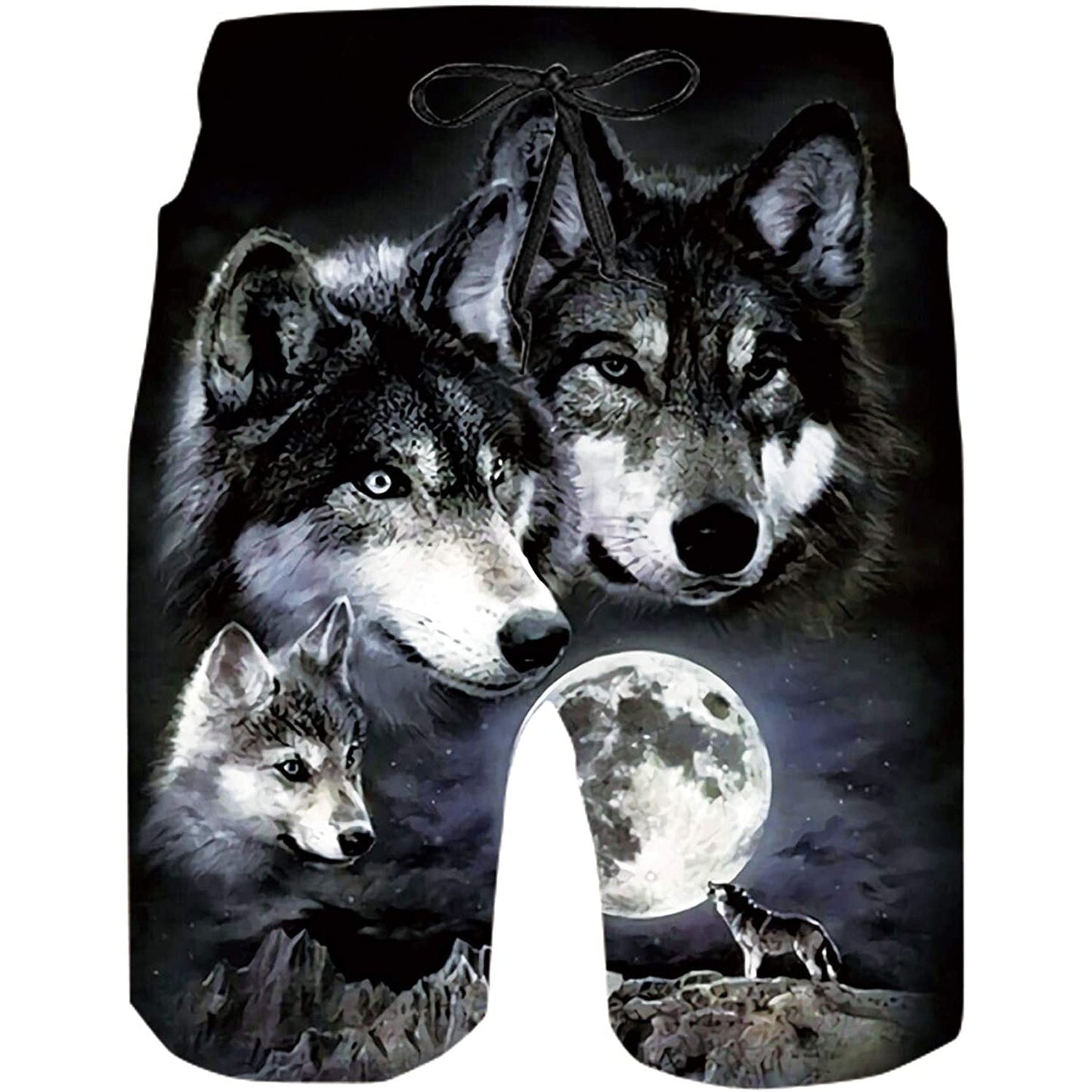 Wolf Funny Swim Trunks