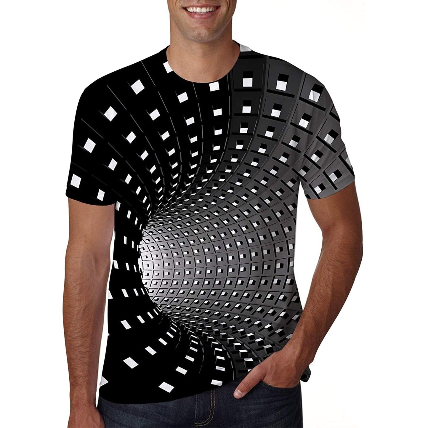 Geometrisch Tunel Grappig T-shirt